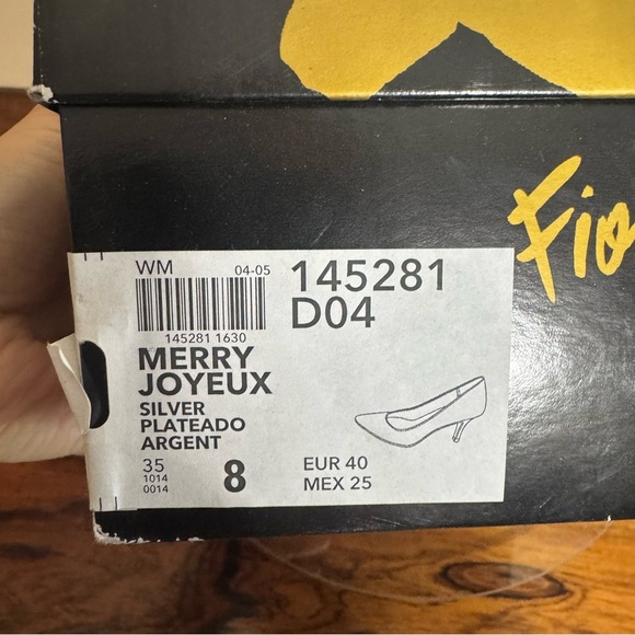 Fiona silver sparkly glittery heels size 8 - Picture 16 of 17